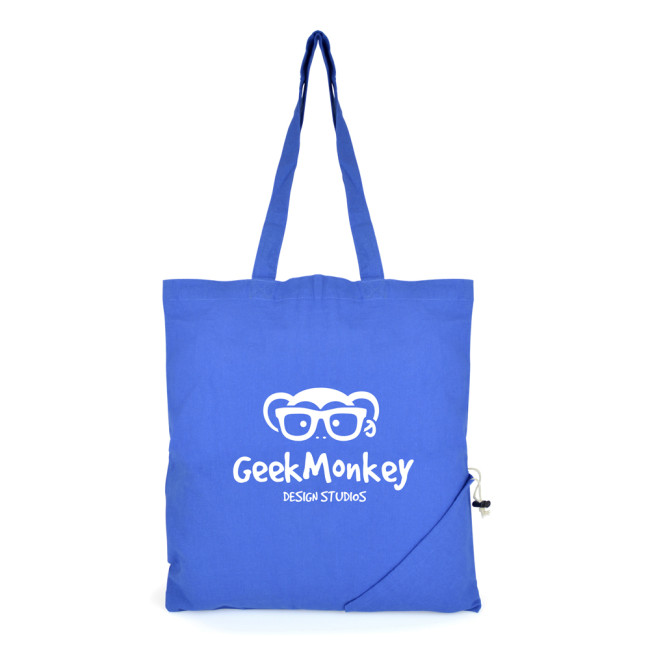 Custom Printed Promotional Cotton Foldable Bag - Image 2