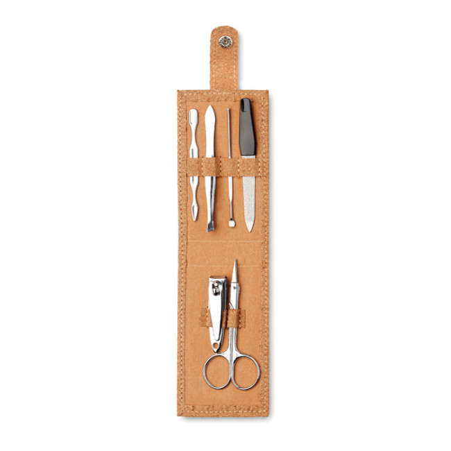 Custom Printed Cork 6 Piece Manicure Set