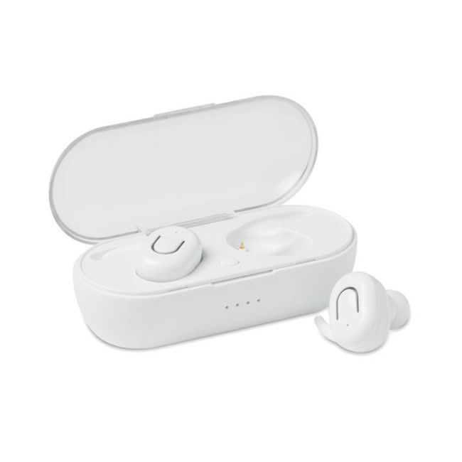 Custom Printed TWS Earbuds With Charging Box