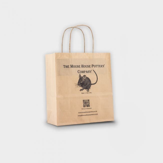 Custom Printed Green & Good Mini Kraft Paper Bag Digital Print - Sustainable Paper - Image 3