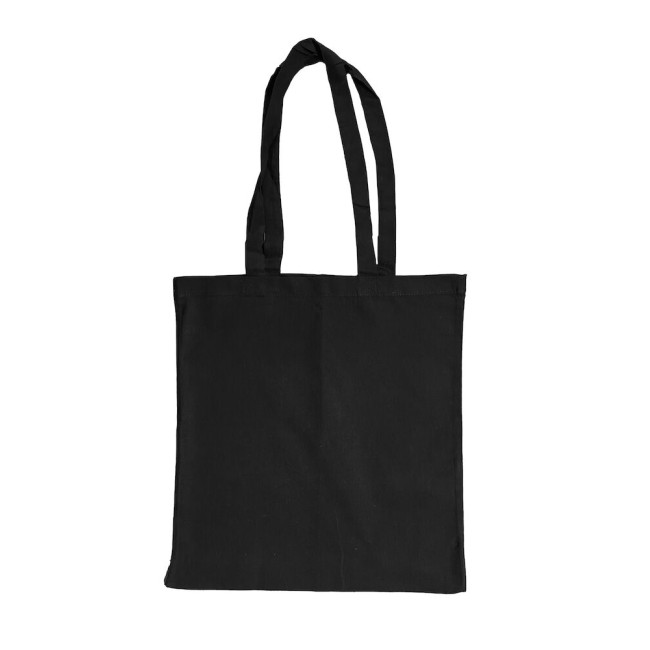 Custom Printed 5oz Black Recycled Cotton Shopper