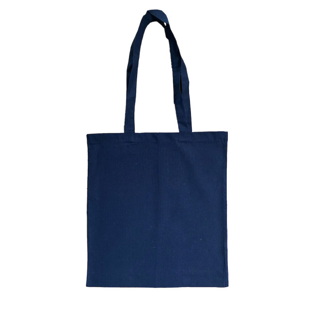 Custom Printed 5oz Navy Recycled Cotton Shopper