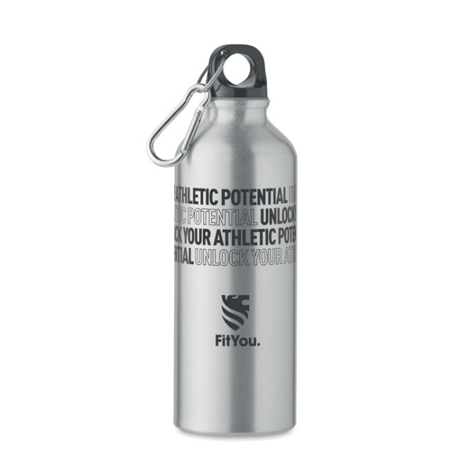 Custom Printed Recycled Aluminium Bottle 500ml - Image 3