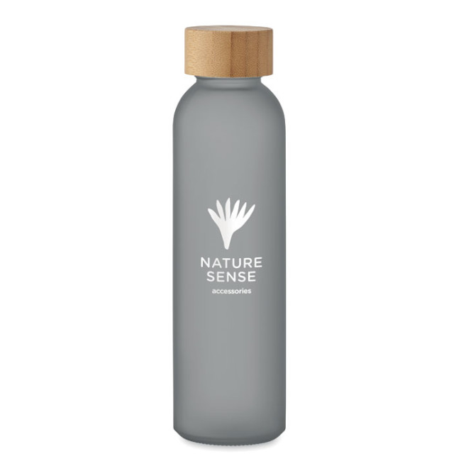 Custom Printed Frosted Glass Bottle 500ml - Image 4