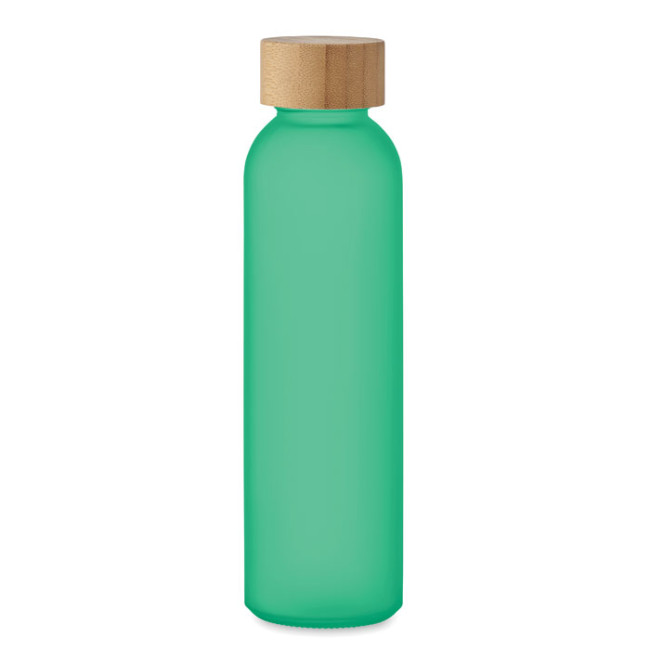 Custom Printed Frosted Glass Bottle 500ml - Image 1