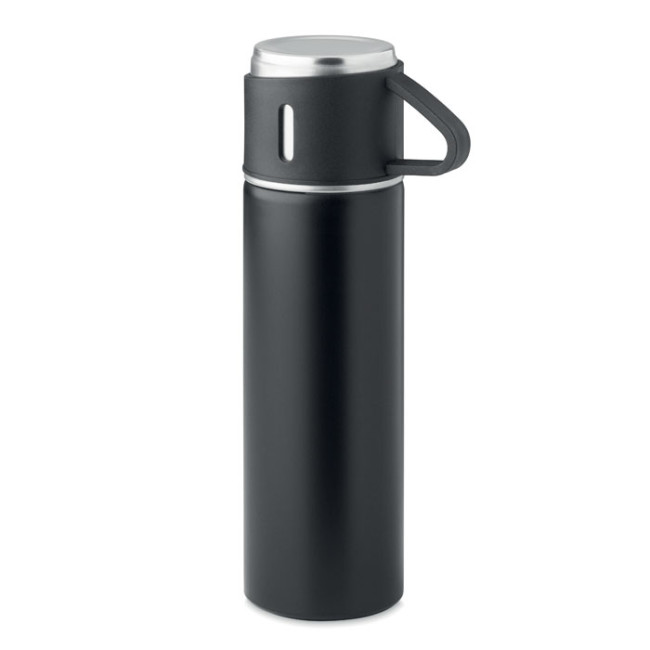 Custom Printed Double Wall Stainless Steel Flask 420ml - Image 2