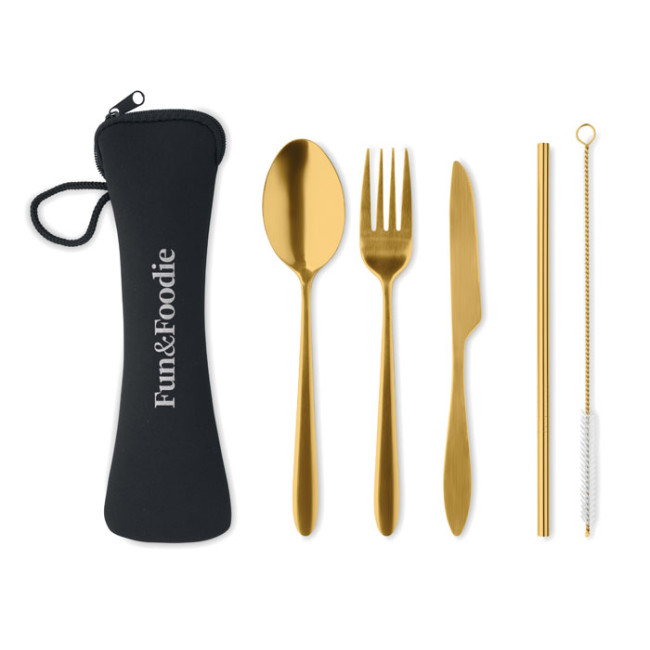 Custom Printed Cutlery Set Stainless Steel