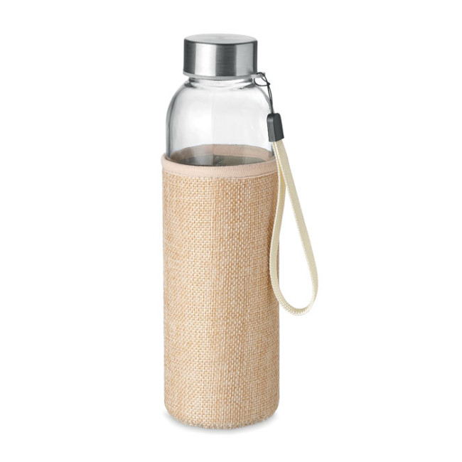 Custom Printed Glass Bottle In Pouch 500ml