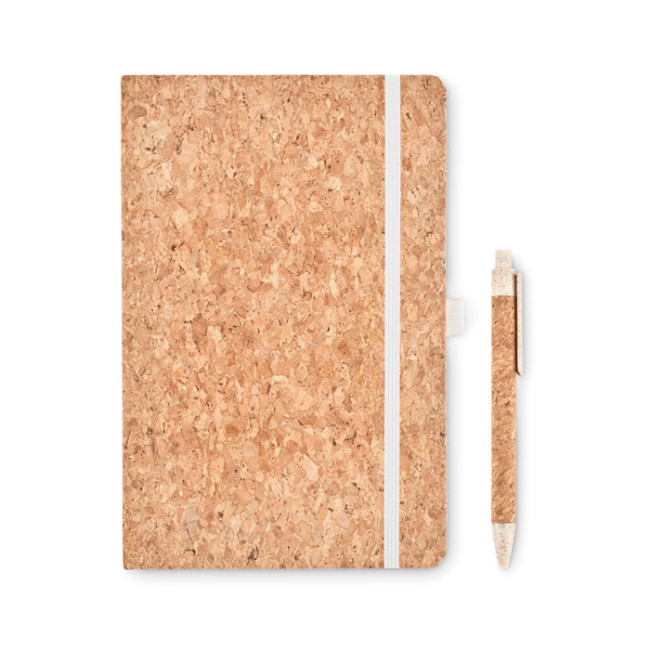 Custom Printed A5 Cork Notebook With Pen