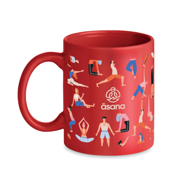 Custom Printed Coloured Ceramic Mug 300ml - Image 1