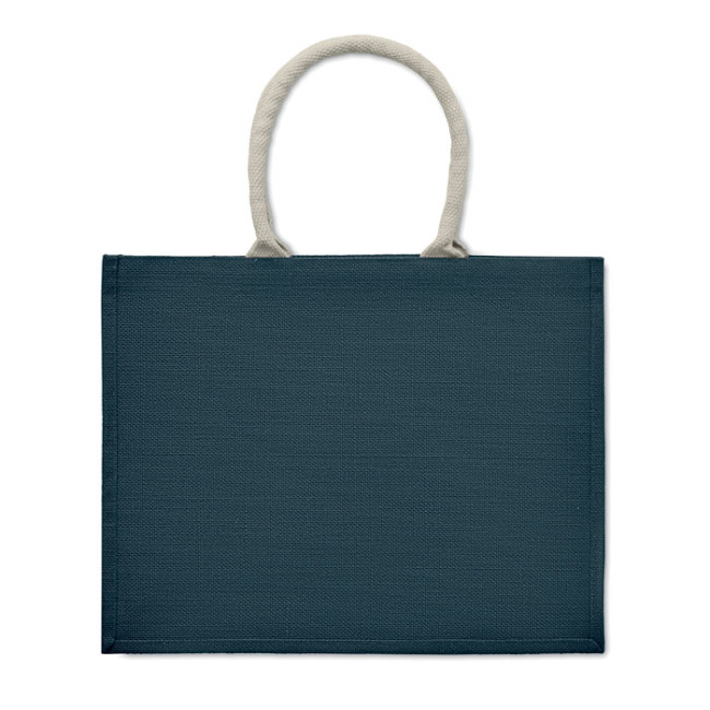 Custom Printed Jute Bag With Cotton Handle - Image 1