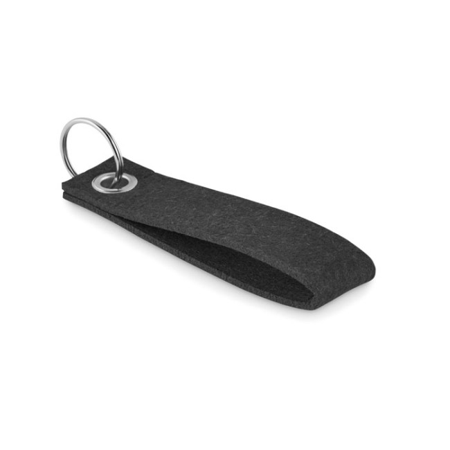 Custom Printed RPET Felt Keyring - Image 1