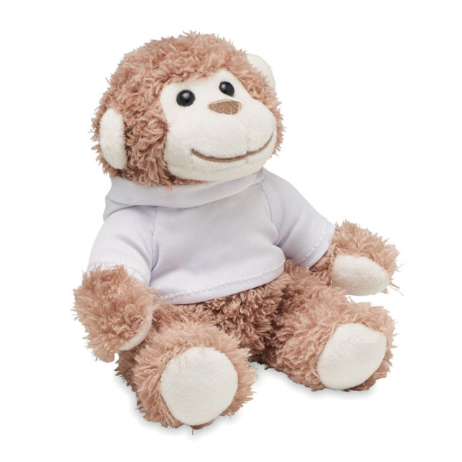 Custom Printed Teddy Monkey Plush