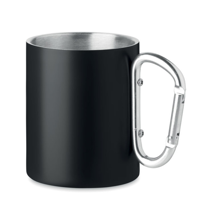 Custom Printed Double Wall Metal Mug 300ml - Image 1