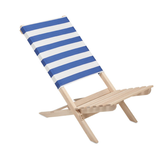 Custom Printed Foldable Wooden Beach Chair - Image 3