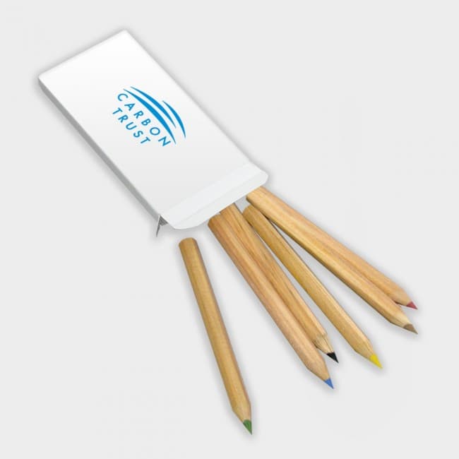 Custom Printed Green & Good 1/2 Size Colouring Pencils Pack - Sustainable Timber - Image 3