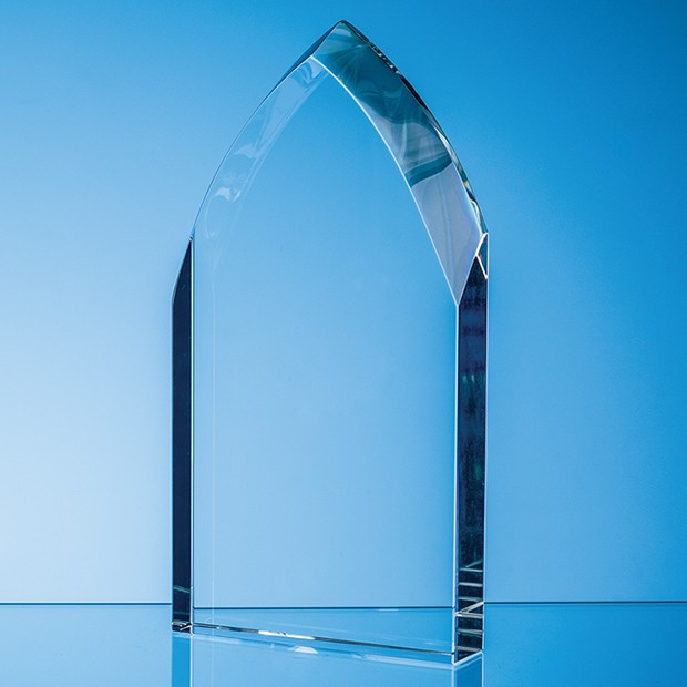 Custom Printed 24cm Optical Crystal Arch Award