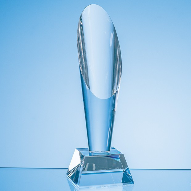 Custom Printed 24cm Optical Crystal Encore Column Award