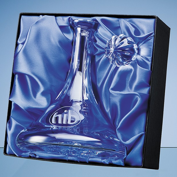 Custom Printed Universal Ships Decanter/Bowl  Satin Lined Presentation Box*