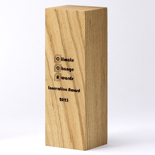 Custom Printed 18cm x 6cm x 6cm Beech Square Column Award