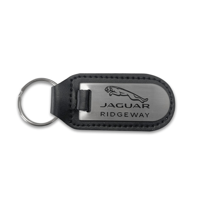 Custom Printed Leather Fob Printed Keyring - Image 2