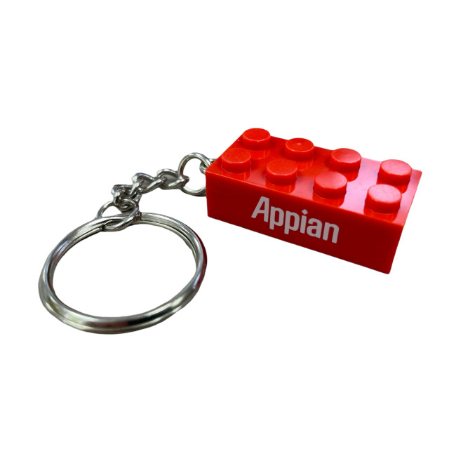 Custom Printed Building Brick Keyring