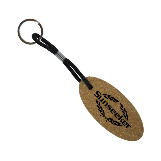 Custom Printed Floating Cork Keyring