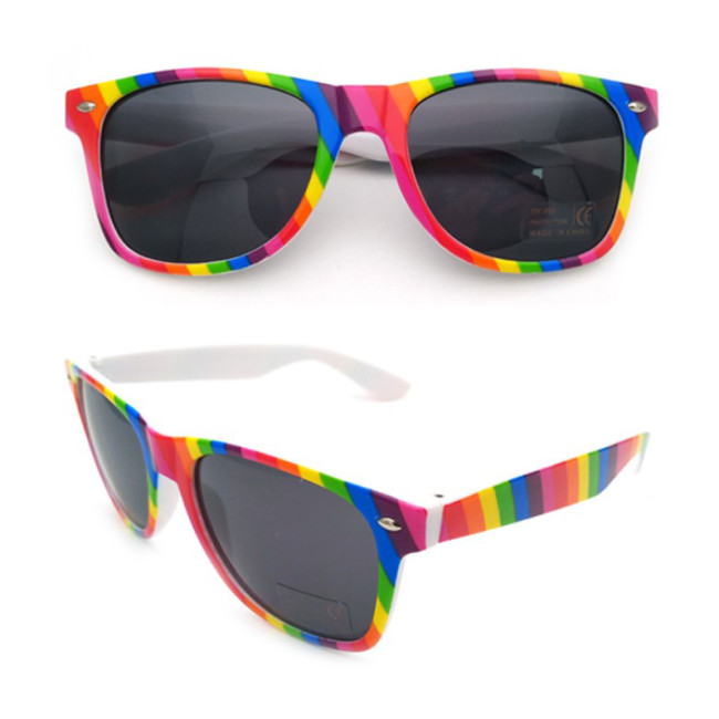 Custom Printed Rainbow Sunglasses