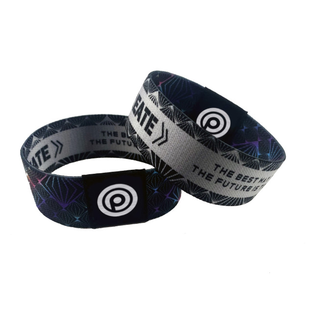 Custom Printed Elastic Fabric Wristband - Image 3