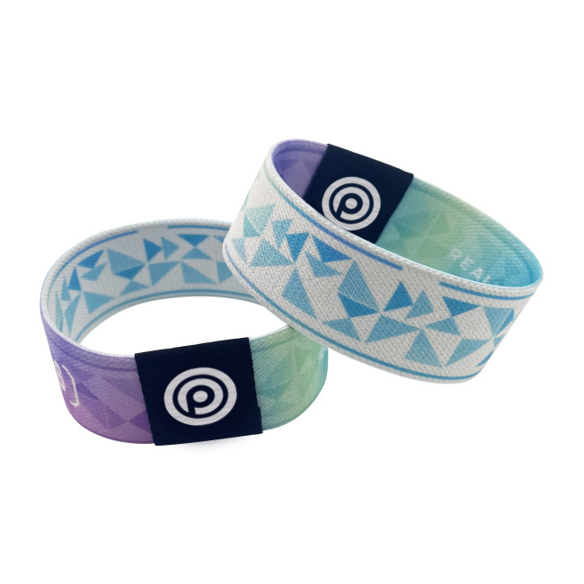 Custom Printed Elastic Fabric Wristband - Image 2