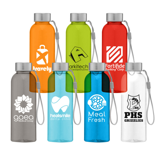 Custom Printed Skye RPET Water Bottle With Wrist Strap 500ml