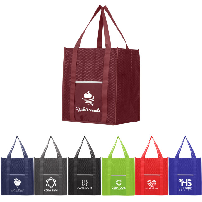 Custom Printed North Park Deluxe Non-Woven Shopping Tote Bag