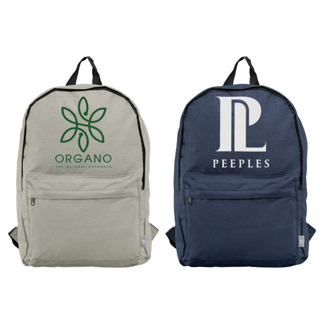 Custom Printed Glasgow rPET 300D Poly Canvas Backpack