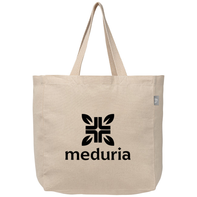 Custom Printed Toronto 225gsm Recycled Cotton Shopper Tote Bag