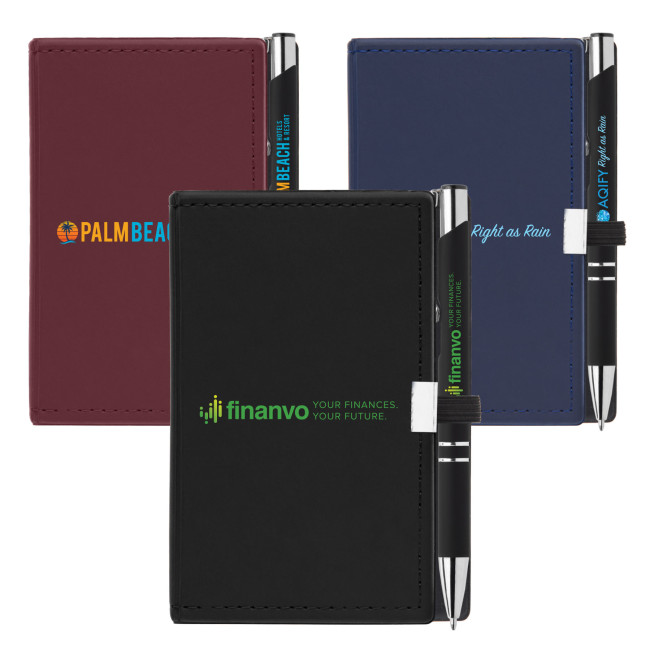 Custom Printed Note Caddy & Tres-Chic Pen Gift Set