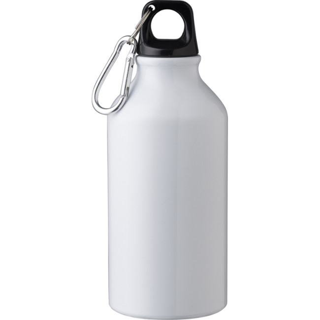 Custom Printed Recycled Aluminium Single Walled Bottle 400ml - Image 3