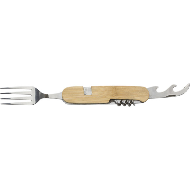 Custom Printed Bamboo Cutlery Set - Image 2