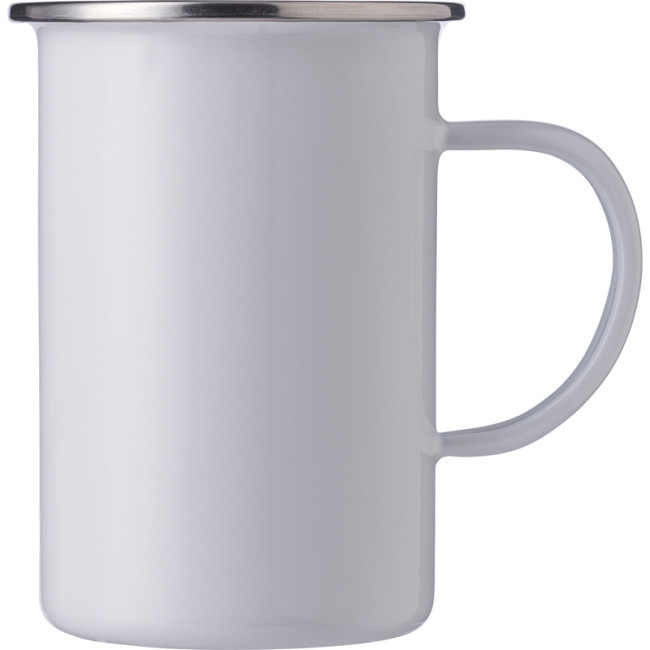 Custom Printed Enamelled Steel Mug 550ml - Image 4