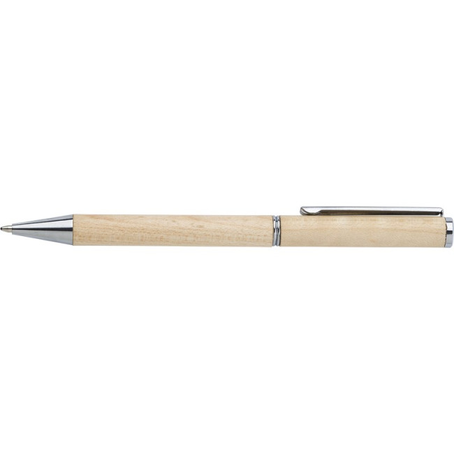 Custom Printed Maple Wooden Ballpen - Image 1