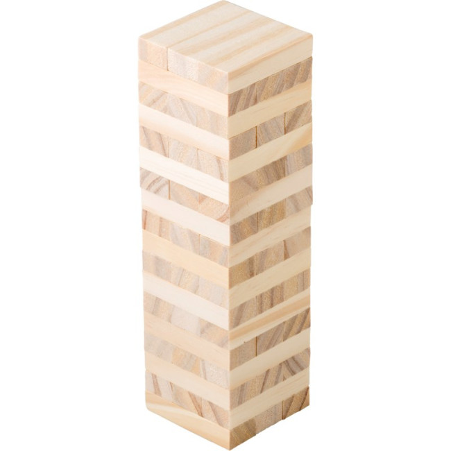 Custom Printed Wooden Block Tower Game - Image 2