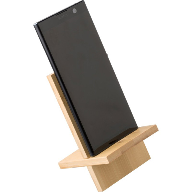 Custom Printed Farrah Bamboo Phone Stand - Image 3