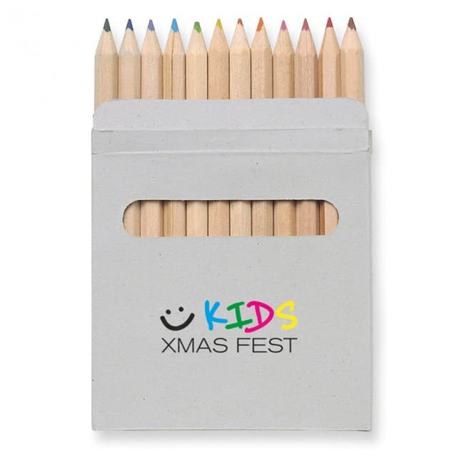 Custom Printed 12 Coloured Pencils Set - Image 6