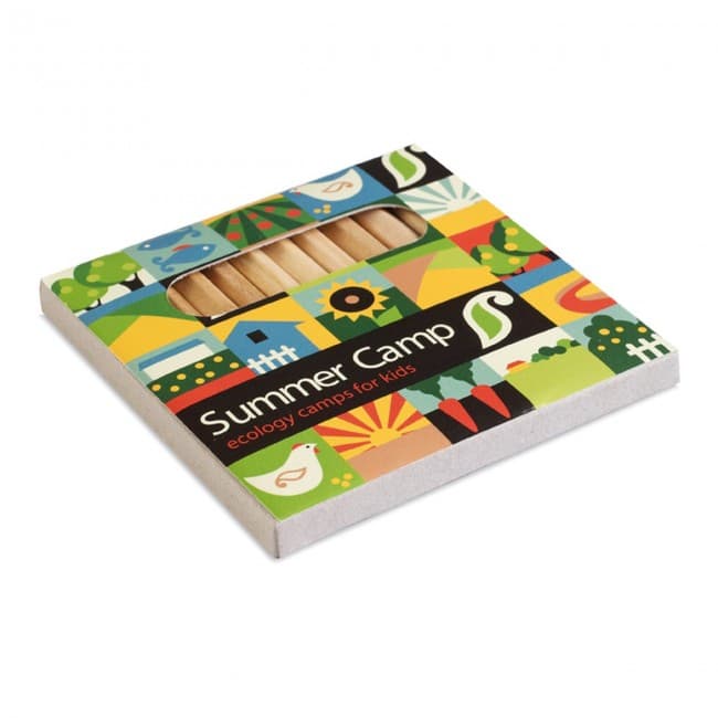 Custom Printed 12 Coloured Pencils Set - Image 10