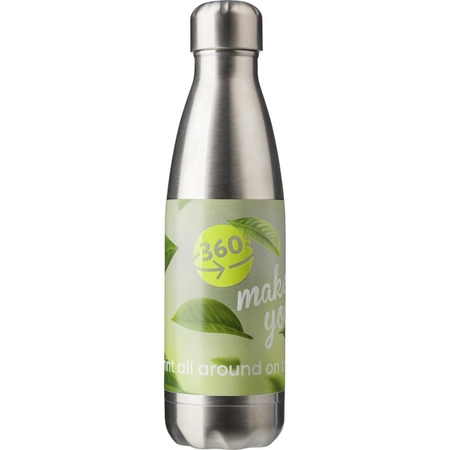 Custom Printed Tropeano Stainless Steel Double Walled Bottle 500ml - Image 2