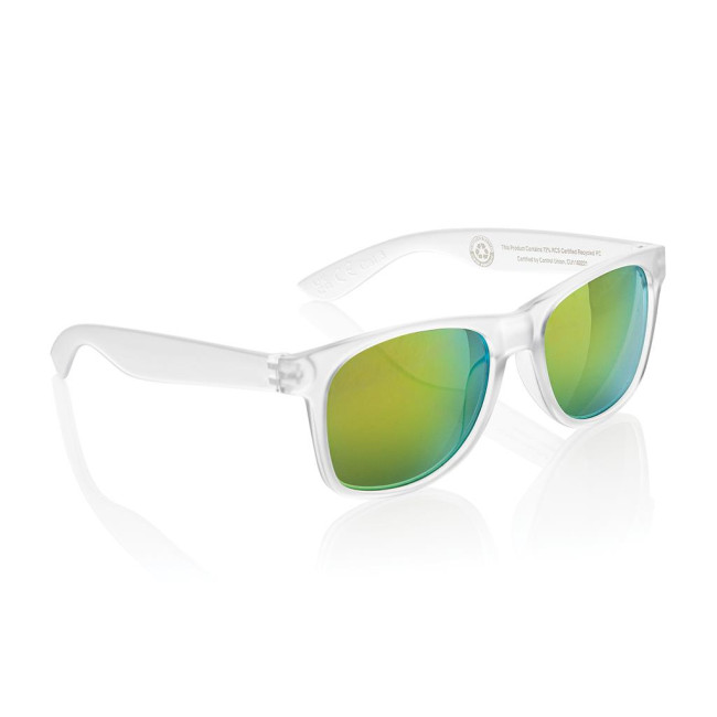 Custom Printed Gleam RCS Recycled PC Mirror Lens Sunglasses - Image 2