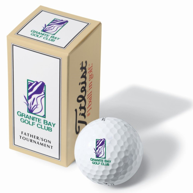 Custom Printed Titleist Trufeel Golf Balls In 2 Ball Printed Sleeve