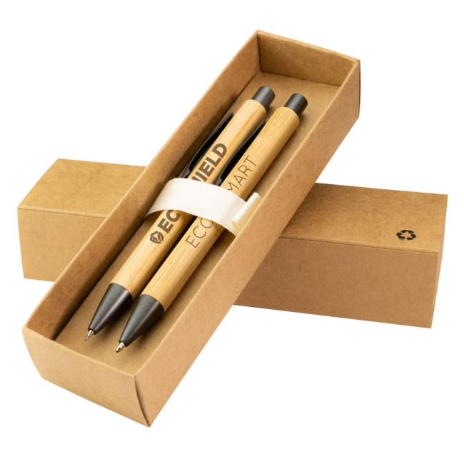 Custom Printed Bambowie Pen & Mechanical Pencil Gift Set