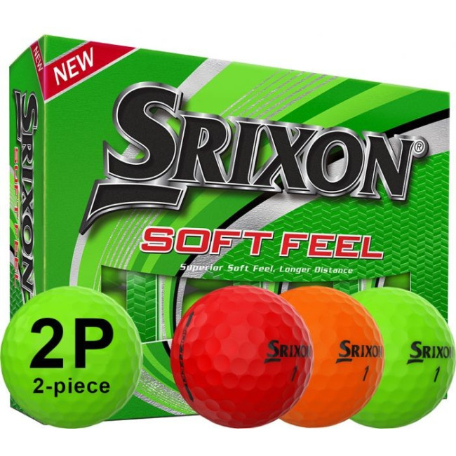 Custom Printed Srixon Soft Feel Printed  Brite Golf Balls 12-47 Dozen