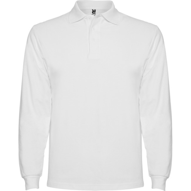 Custom Printed Estrella Long Sleeve Men's Polo - Image 10