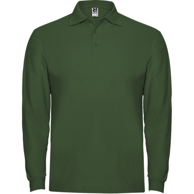 Custom Printed Estrella Long Sleeve Men's Polo - Image 4